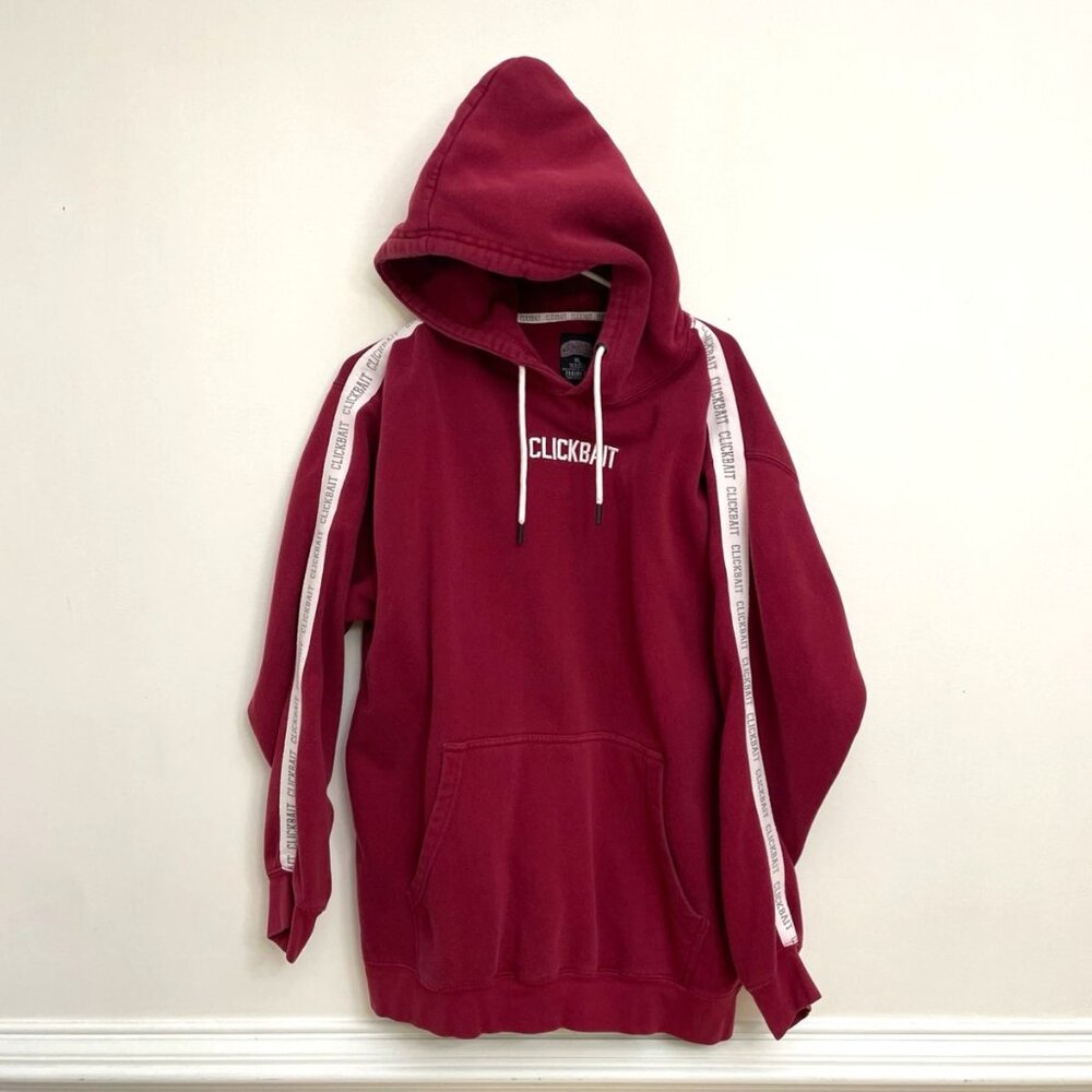 Clickbait Hoodie Pullover Sweatshirt Fanjoy Men's Size XL Collegiate Dude